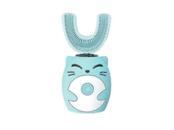 Escova de Dentes Elétrica Infantil Sônica Silicone com Limpeza Automática 360 ​​graus, Recarregável Via Usb, e M Formato U. GOKOCO