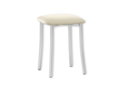 Banqueta de Cozinha Copa 33x47x33cm Sisal Prateado FANMUEBLES