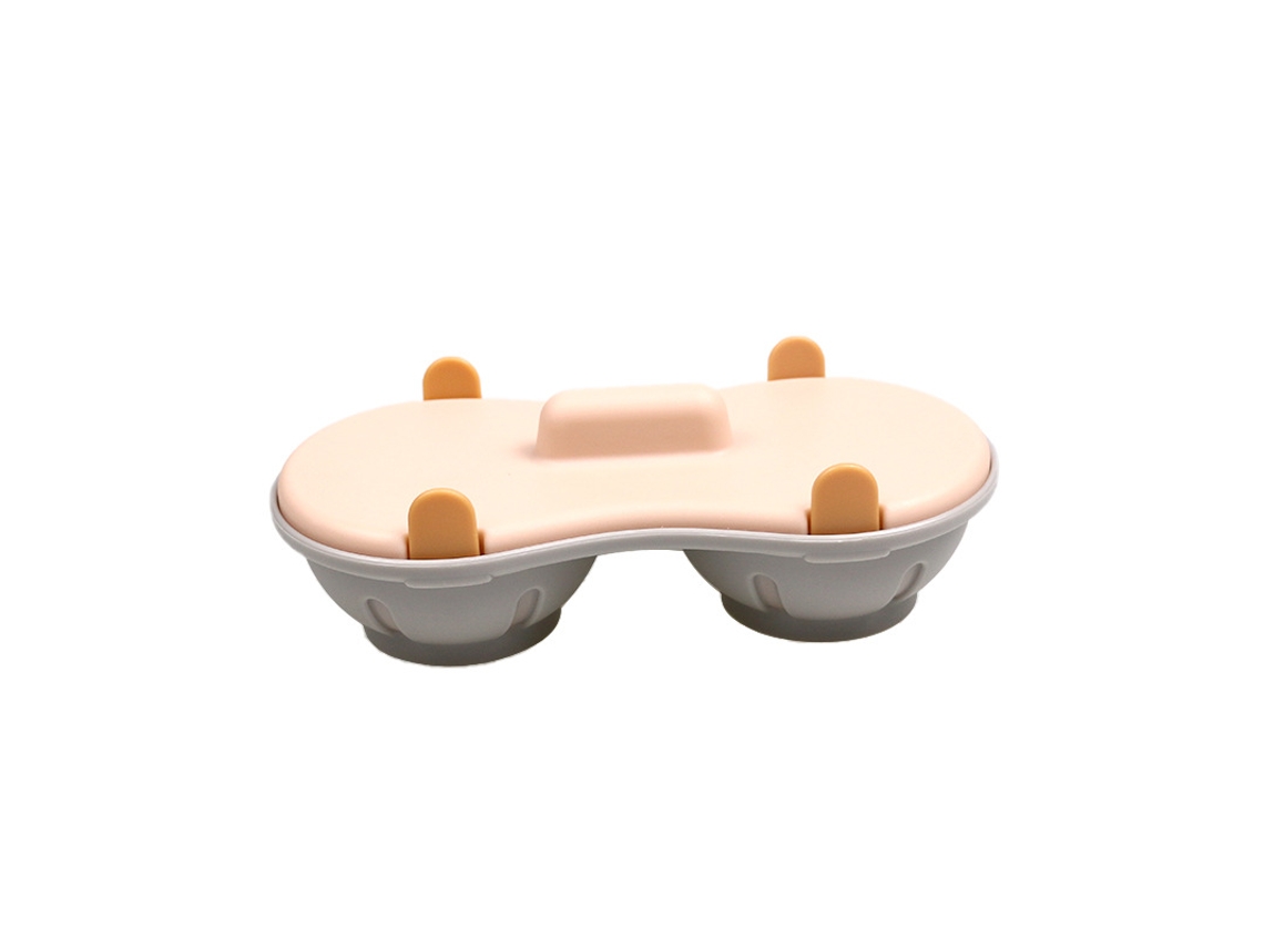 Cozedor De Ovos Duplo(laranja), 1 Unidade, Para Micro, Ondas, Ideal Para Preparar Ovos Cozidos No Vapor De Forma Rápida, Perfeitos E Nutritivos