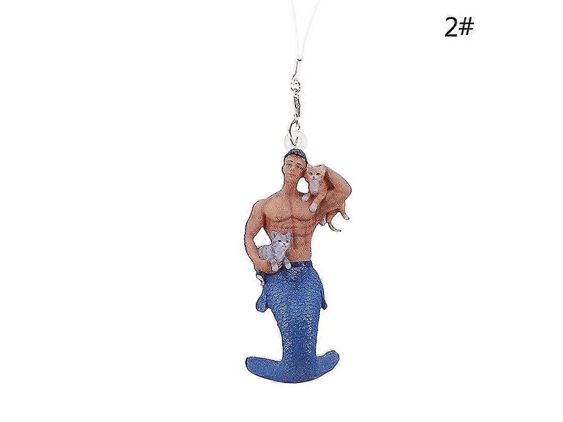 Omni colgante de Sireno para Hombre Adorno de Navidad Ornamental para Árbol de Navidad 8cm Acrílico N2