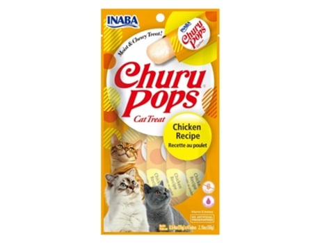 CHURU Cat Pops Receta de Pollo 12X4X15 Gr