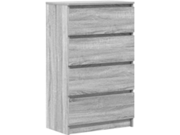 Sideboard, Sideboards Vidaxl Cinzeto Madeira Processada (n/a)
