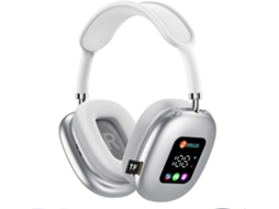 Fones De Ouvido Sem Fio Com Tela Inteligente, Fones De Ouvido Supra Auriculares Bluetooth 5 4, 30 Horas De Reprodução