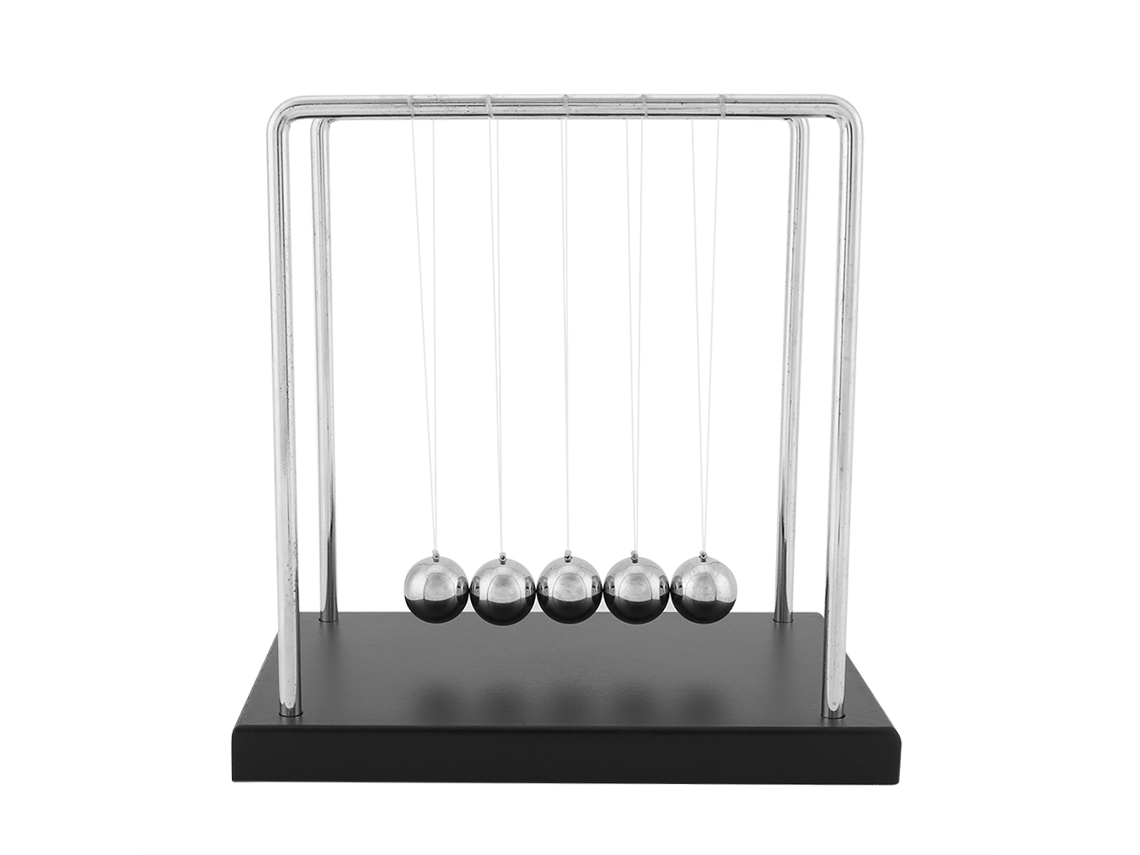 Balança de Bolas de Aço Newton Cradle Brinquedo Mesa