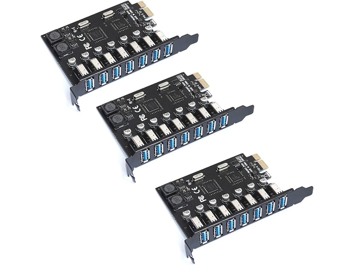 Adaptador/conversor de Placa de Expansão Usb 3.0 Pci Express de 7 Portas SFUSHOS (3 Unidades)