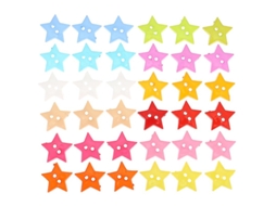 150Pcs Botão Estrela de Cinco Pontas ALLINLESS
