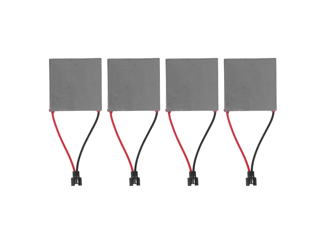 4 Peças Placa Geradora De Ventilador De Lareira Alumínio 227℃ Folha Reparo Acessório