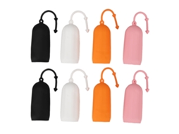8 Mangas De Silicone Elásticas Para Proteger Frascos De Toalharia De Viajens Contra Vazamentos