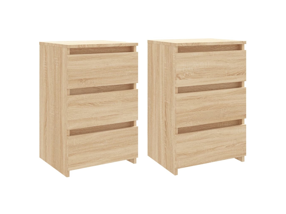Bed Cabinet, Bed Cabinets Vidaxl Marrom Madeira Processada (n/a)