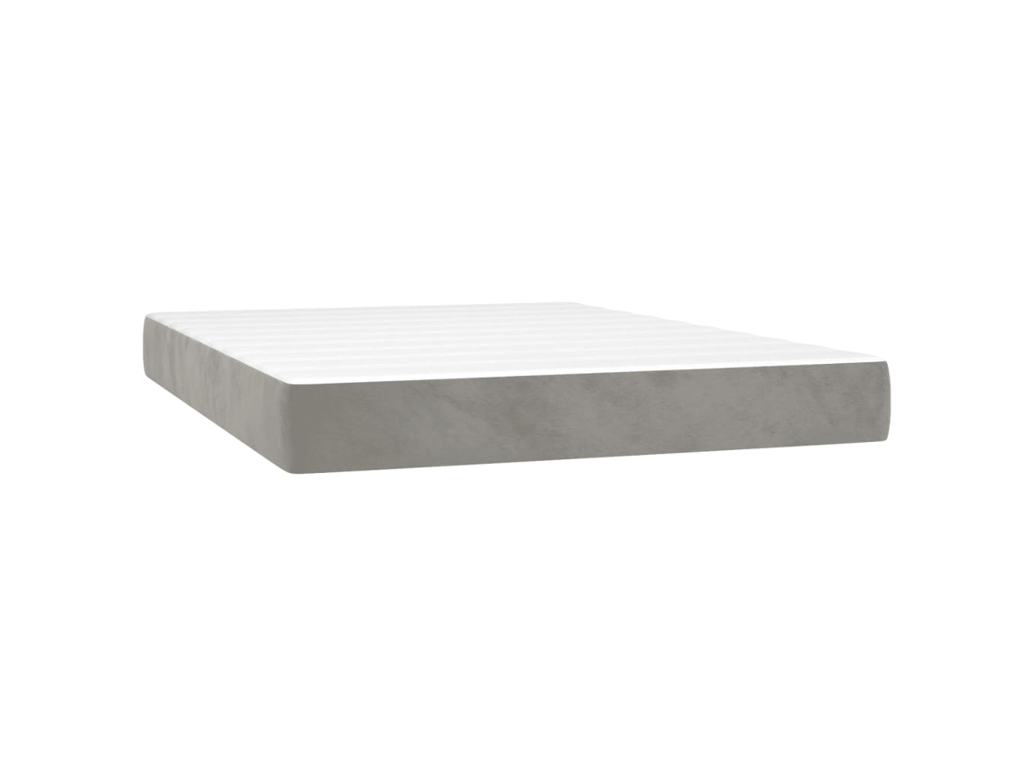 Pocket Spring Bed Mattress, Pocket Spring Bed Mattresses Vidaxl Cinzeto Veludo (120 X 210 Cm)