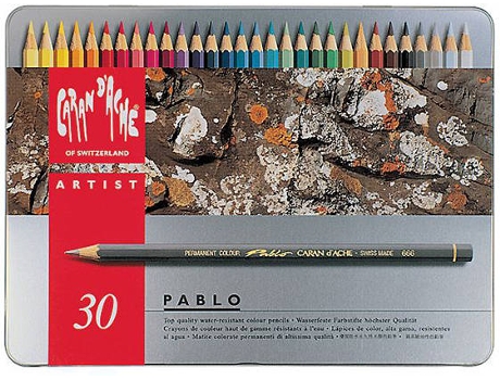 Lápis de Cor CARAN DACHE Pablo Metálica - 30 Cores