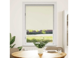 Vidaxl Cortina De Rolo Blackout, 104,4 X 175 Cm, Largura Do Tecido 100 Cm, Branco-creme
