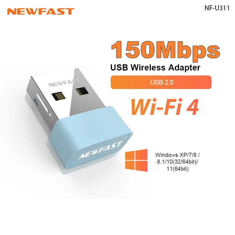 Adaptador Usb Para Placa De Rede Sem Fio (2,4 Ghz 300 Mbps) Com Antena E Dongle Wi-fi.