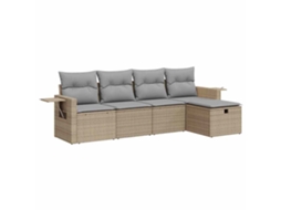 Garden Sofa Set, Garden Sofa Sets Vidaxl Bege Rattan / Vime (n/a)