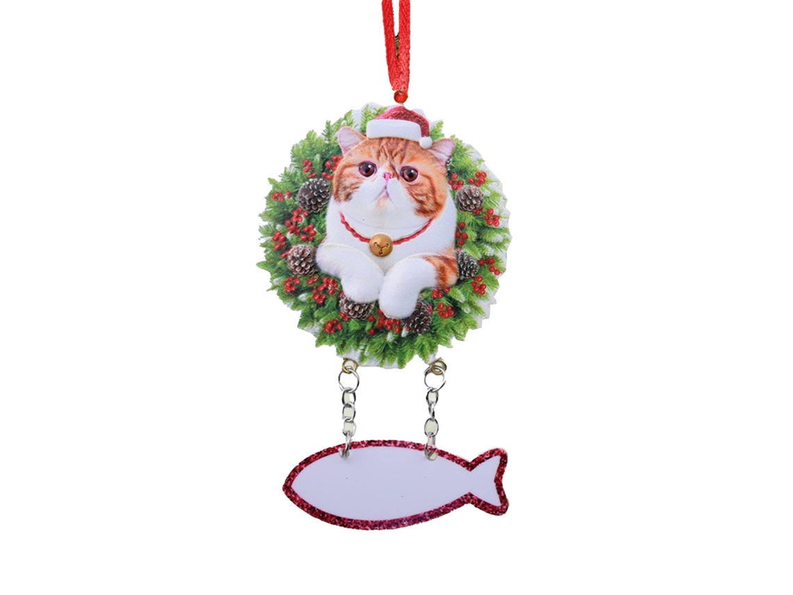 Pendente De Natal Decorativo Para Pet Em Acrílico Adorno