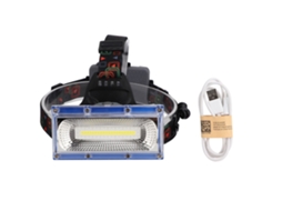 Lanterna de cabeça LED COB recarregável USB super brilhante 2026 para camping, trabalho, caminhadas e reparos automotivos W608