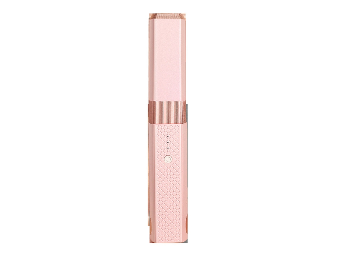 Prancha De Cabelo Sem Fio Rápido Aquecimento Anti Danos Secador E Ondulator Rosa 2 Em 1