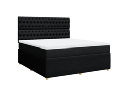Box Spring Bed, Box Spring Beds Vidaxl Preto Tecido (180 X 200 Cm)