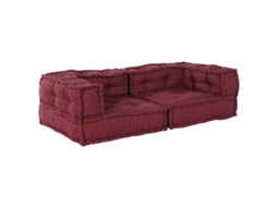 2-seater Modular Sofa, 2-seater Modular Sofas Vidaxl Vermelho Tecido (n/a)