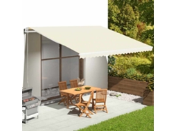 Vidaxl Tecido De Substituição Para Toldo Creme 480x345 Cm Poliéster