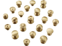 Peça Puxador Moderno E Simples Em Cobre Puro Com Um Furo Para Porta De Armário Ou Gaveta, Puxador De Latão Para Armário