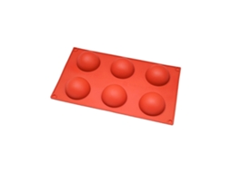 Molde De Silicone Em Formato De Cone Semicircular Com 6 Peças Para Fondant, Chocolate, Mousse, Decoração De Bolos, Velas E Sabonetes Artesanais. Fácil