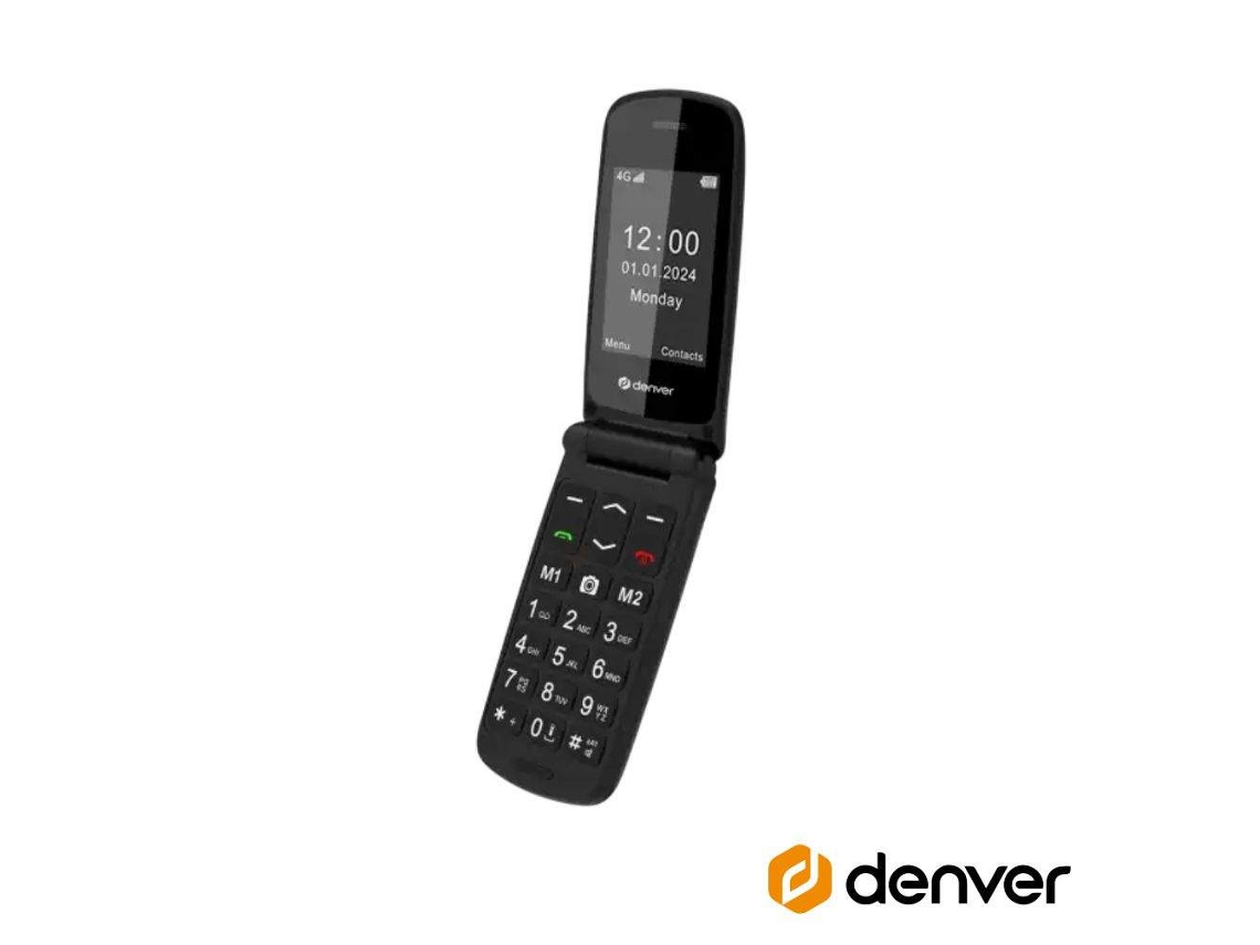 Telemóvel P Séniores Flip 2.4 4g C Bluetooth Sos Fm Preto