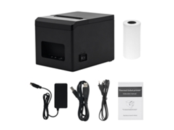 Impressora térmica de recibo desktop 80mm pos com cortador automático usb+lan para restaurante supermercado