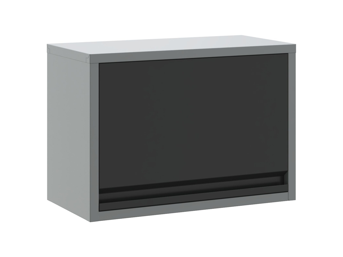Conjunto 1 Armário De Ferramentas Vidaxl Preto Aço (50 X 25 X 35 Cm)