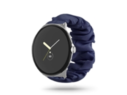 Bracelete Google Pixel Watch Pulseira Scrunchie Azul