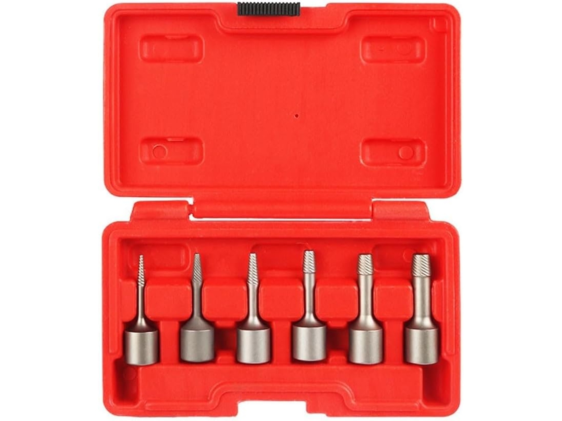 Conjunto De 6 Extratores Para Porcas, Parafusos E Arruelas Quebrados Para Manutenção.