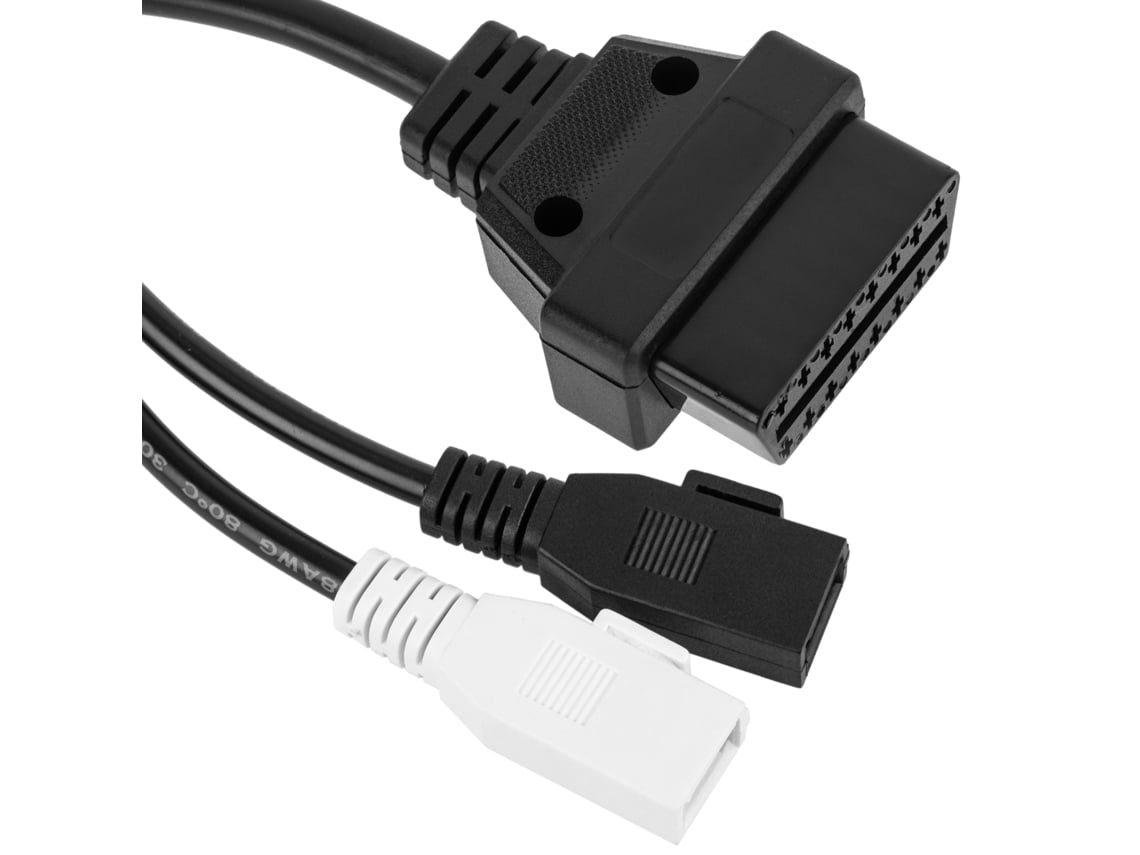 - Cabo De Diagnóstico Macho Duplo Obd2 De 2 Pinos Compatível Com Audi*