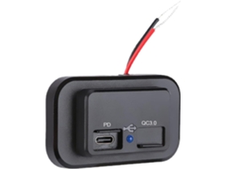 Carregador Usb Rápido de 18 W para Carro, Adaptador Usb Rápido Pd para Autocaravana Ou Barco. SFUSHOS