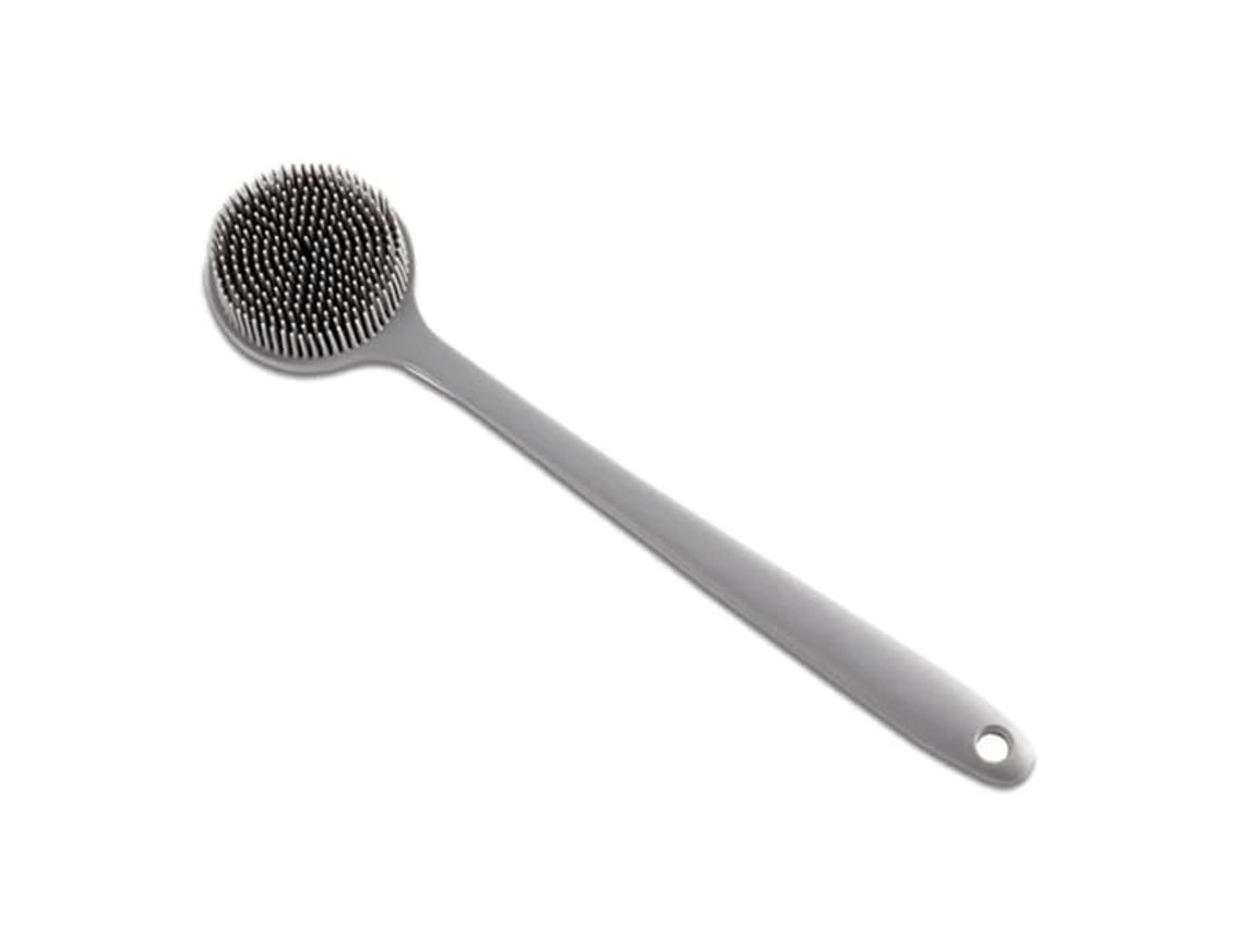 Escova De Banho Para Costas, Silicone, Cabo Longo