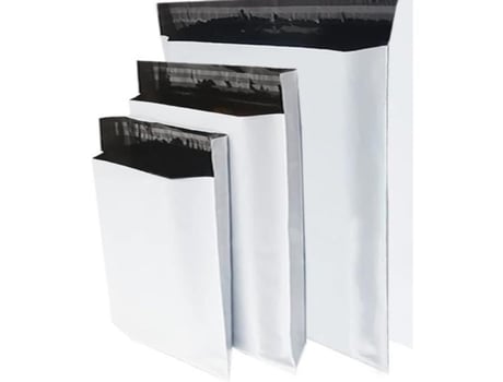 Conjunto de 15 Envelopes Plásticos para Expedição de Pacote Vinted 3 tamanhos