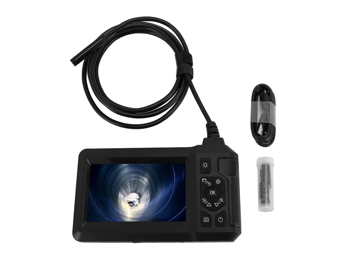 Endoscópio Industrial Primerox 1080p, Câmera de Inspeção Sewer, Tela LCD 4.3