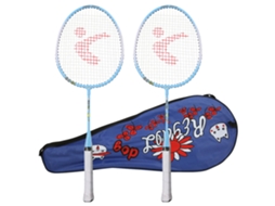 Raquete de badminton infantil Slowmoose, liga de alumínio, brinquedo para atividades ao ar livre, azul