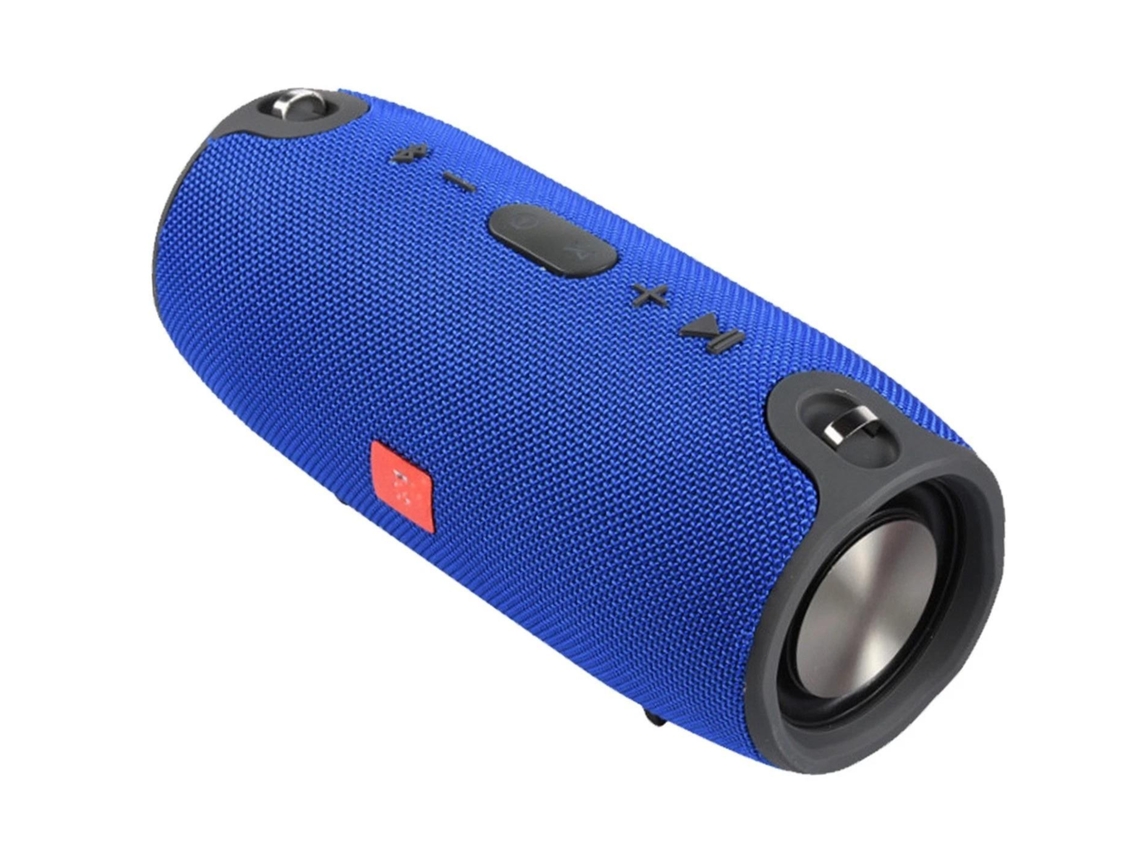 Coluna Bluetooth Portátil Azul Com Som Potente E Design Resistente Para Música Em Qualidade Superior PAPRIKA