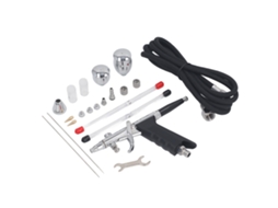 Kit De Aerógrafo De Disparo Dual Con 3 Vasos De Fluido Para Reparación De Muebles Y Pintura De Modelos Boquillas 0.3mm 0.5mm 0.8mm
