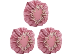 Conjunto De 3 Toucas Banho Femininas Impermeáveis Camada Dupla, Touca Para Cabelos Longos, Protetor Capilar, Tratamento