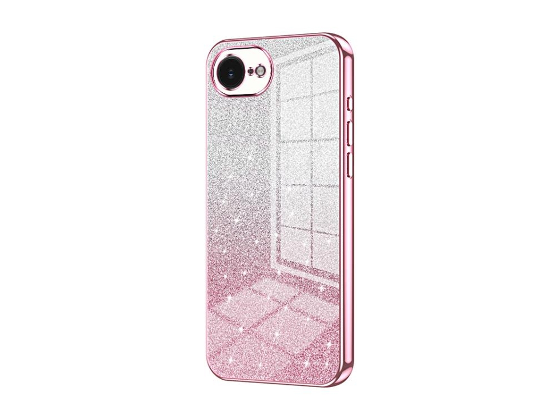 Capa Para Iphone 17e - Glitter Degradê - Acabamento Eletroplaqueado