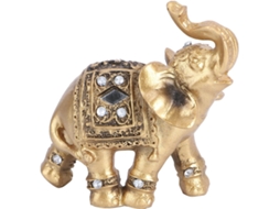 Elegante Decoração de Elefante Feita Resina Dourada para Enfeitar Adegas e um Ornamento Criativo CHABERLU