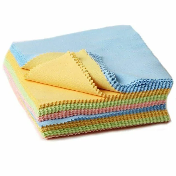 Pacote com 20 Unidades, Panos de Microfibra/ Limpeza, 13 Cm Multicoloridos BRILVIBERA