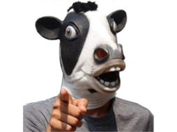 Novidade Luxo Halloween Festa Fantasia Látex Animal Cabeça Máscara Vaca Alta Qualidade Olysi Shop