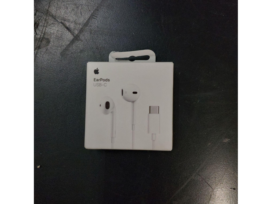 Auriculares APPLE Earpods (Outlet Caixa Aberta - USB-C - Microfone - Branco)