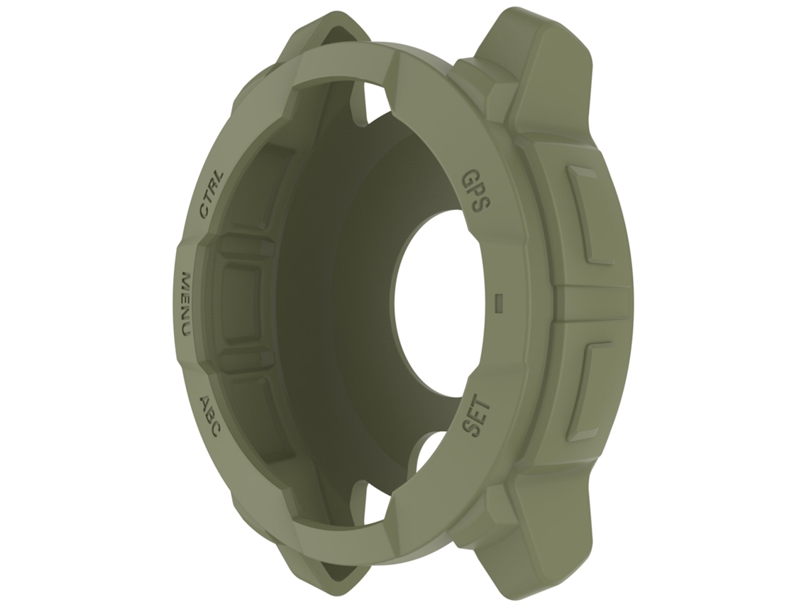 Capa Protetora Compatível Com Garmin Instinct E 45mm, Em Tpu. Verde Hexinyigjly