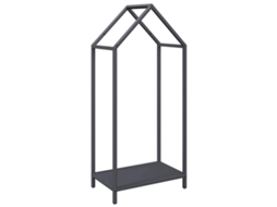 Vidaxl Suporte Para Lenha 40x25x90 Cm Aço Laminado A Frio Antracite