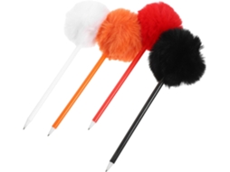 Conjunto De 4 Canetas De Pelúcia Com Ponta Redonda, Fofas E Originais