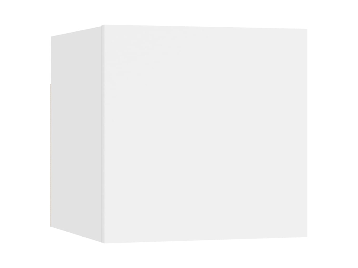 Bedside Cabinet, Bedside Cabinets Vidaxl Branco Madeira Processada (n/a)
