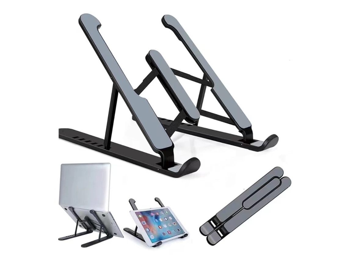 (preto) Suporte Ajustável Para Laptop, Suporte De Mesa, Suporte De Mesa Em Plástico Abs.